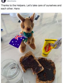 Australians' Reaction On How Tom Hanks Is Using Vegemite Under Quarantine