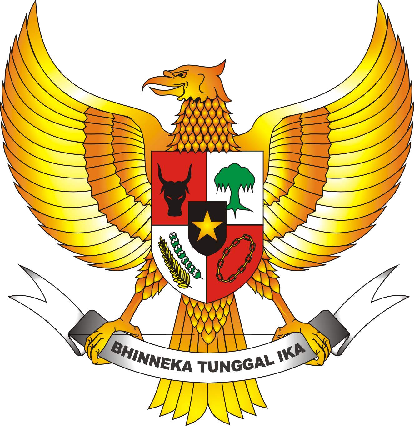 National emblem of Indonesia Garuda Pancasila free image download