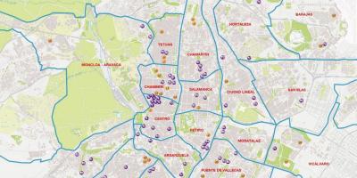 Mapa Madryt dworca kolejowego Chamartín 