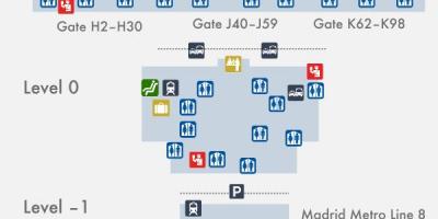 Madryt terminal 4 na mapie
