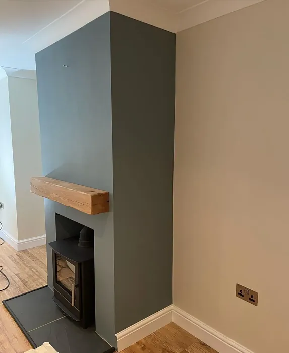 Farrow and Ball 2004 living room fireplace color