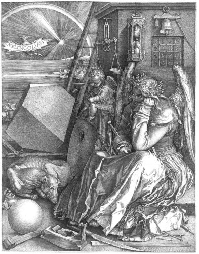 Mélancolie, gravure sur cuivre d’Albrecht Dürer, réalisée en 1514