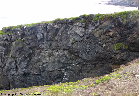 Affleurement de l'éperon de Nord de la pointe de Lostmarc'h