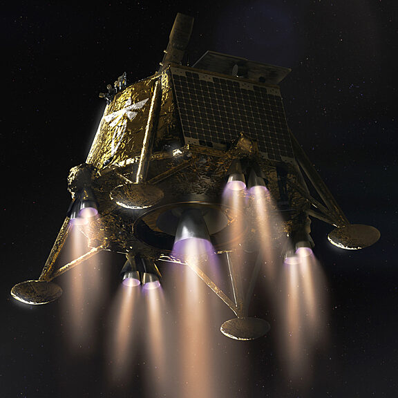 Firefly lander descent render