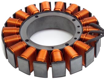 Overmolded stator