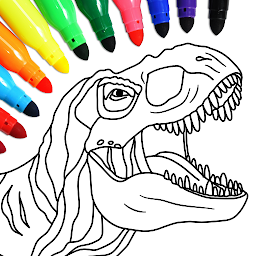 Dino Coloring Game հավելվածի պատկերակի նկար