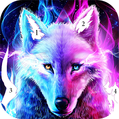 Wolf Coloring,Paint by numbers - Apps on Google Play