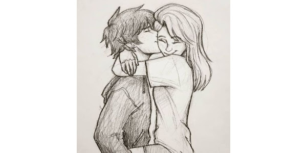 How To Draw A Boy And Girl Hugging Step By Step