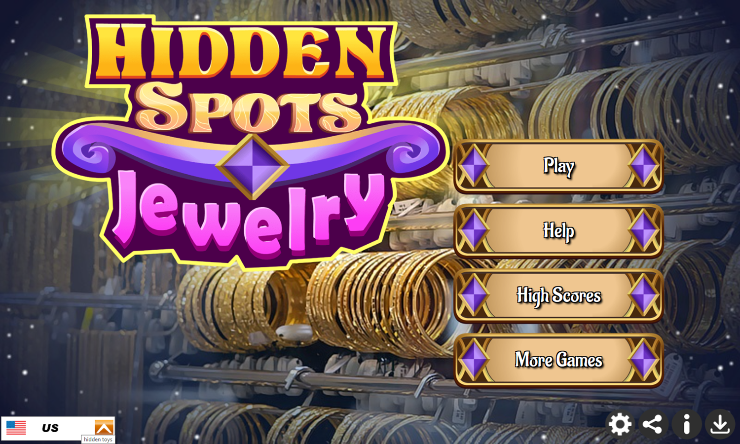 🕹️ Play Hidden Spots Jewelry Game: Free Online Jewel Finding Hidden ...