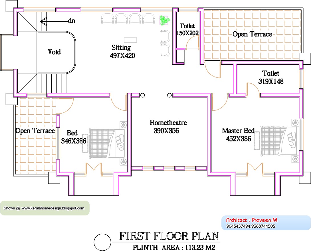 kerala home plan and elevation 2800 sq