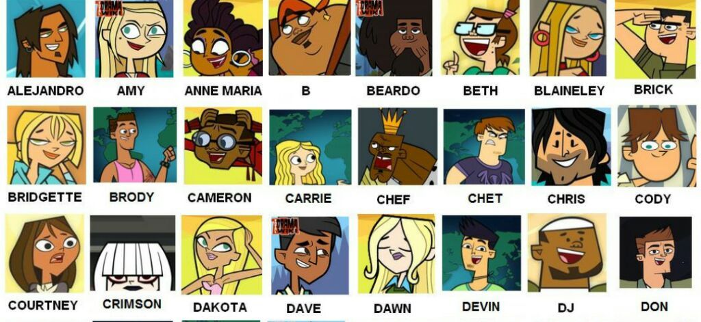 My Top 87 Total Drama Characters