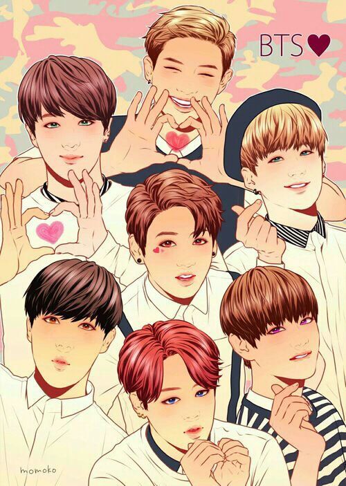 BTS Modo Anime!💙😍 | •K-Pop• Amino