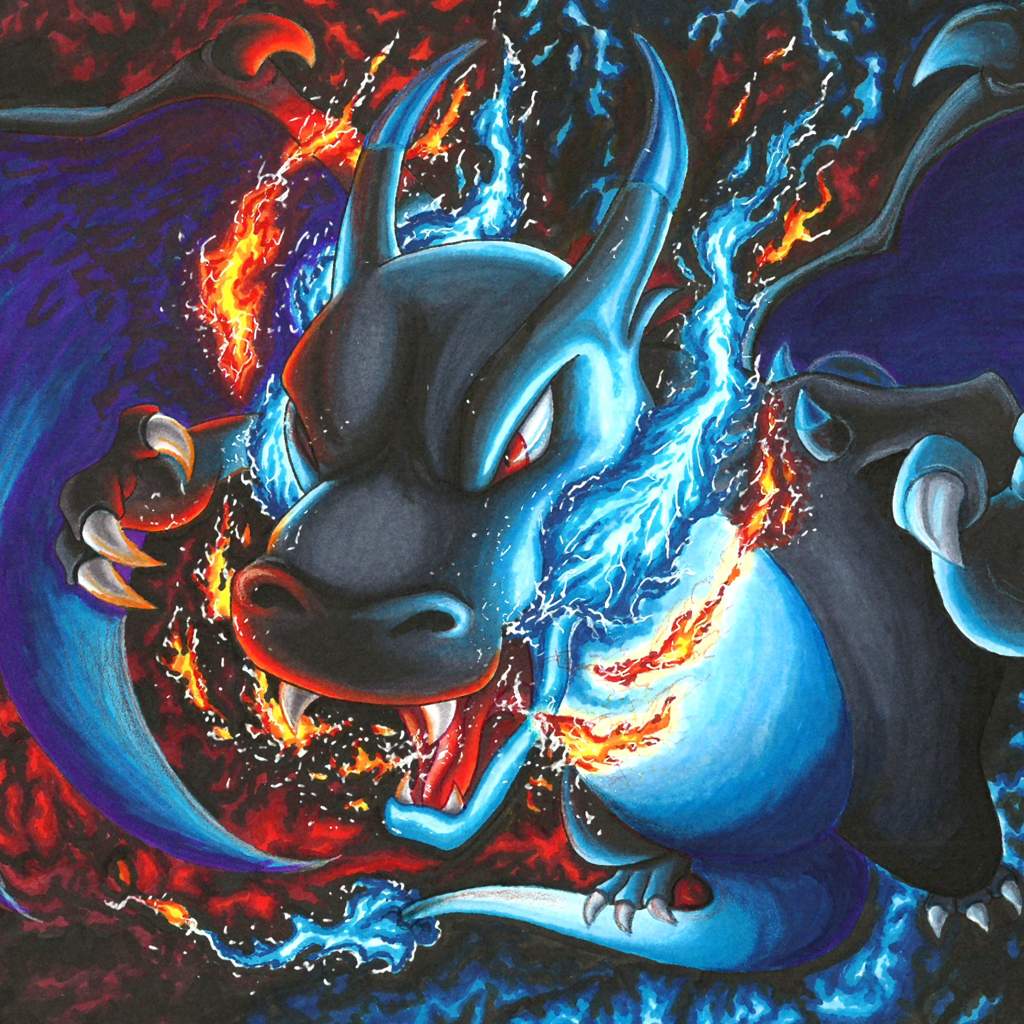 Pokemon Mega Charizard X And Y Drawing Pokemon Drawing Easy