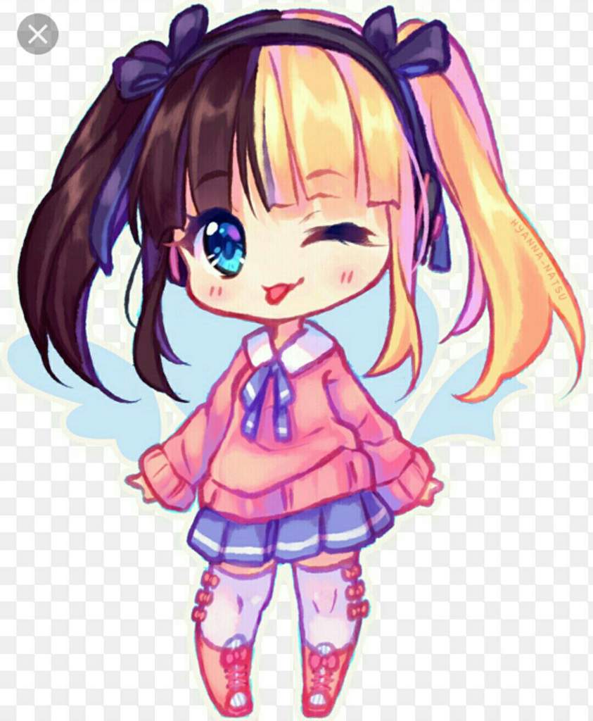 Kawaii Chibi Anime Girl Blonde Hair