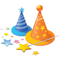 Party birthday hat PNG