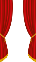 Red curtains PNG