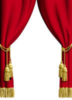 Red curtains PNG