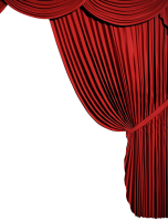 Red curtains PNG