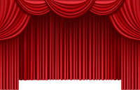 Red curtains PNG