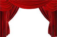 Red curtains PNG