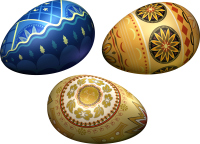 colored eggs PNG image