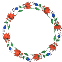 Floral frame PNG