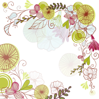 Floral frame PNG