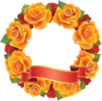 Floral frame PNG