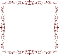 Floral frame PNG