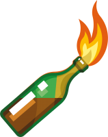 Molotov cocktail PNG