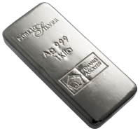 Silver bullion PNG