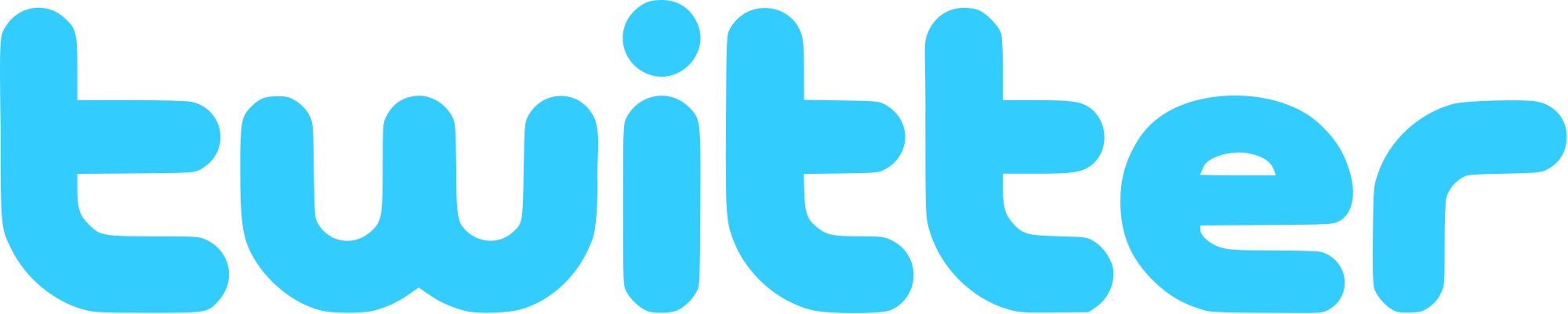 Twitter logo PNG transparent image download, size: 2000x401px