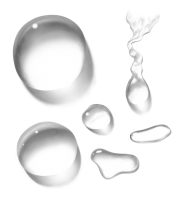 Water drops PNG image