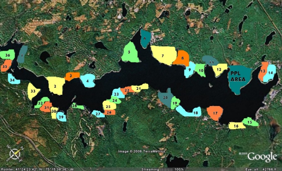 Lake Wallenpaupack Fishing Map All About Fishing - Bank2home.com