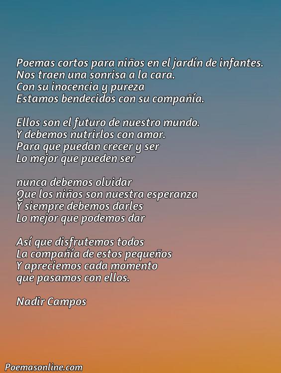 Cinco Poemas Cortos para Niños de Infantil