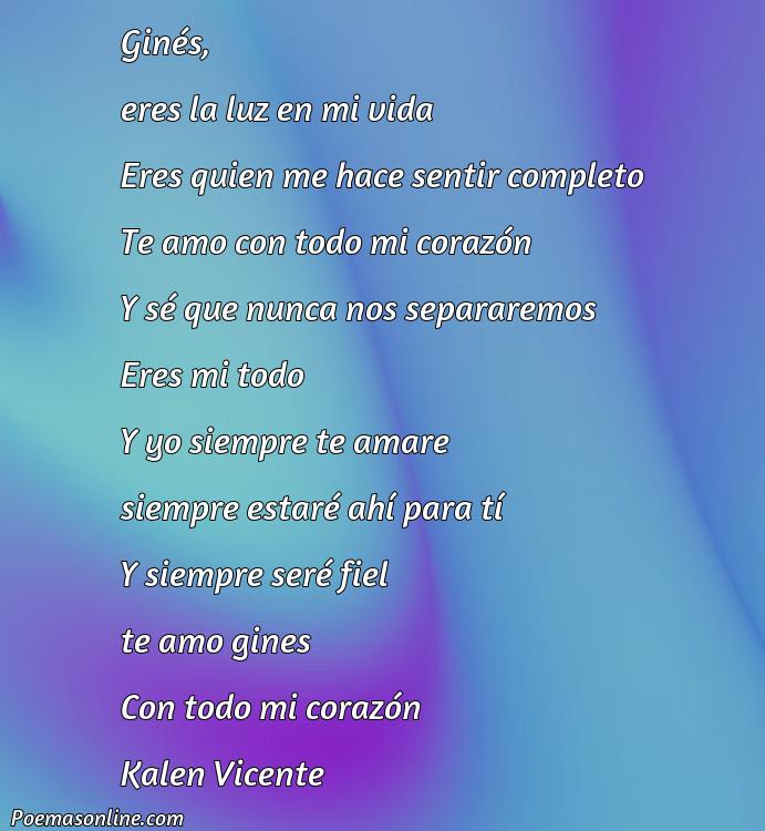 Lindo Poema para Ginés, Poemas para Ginés