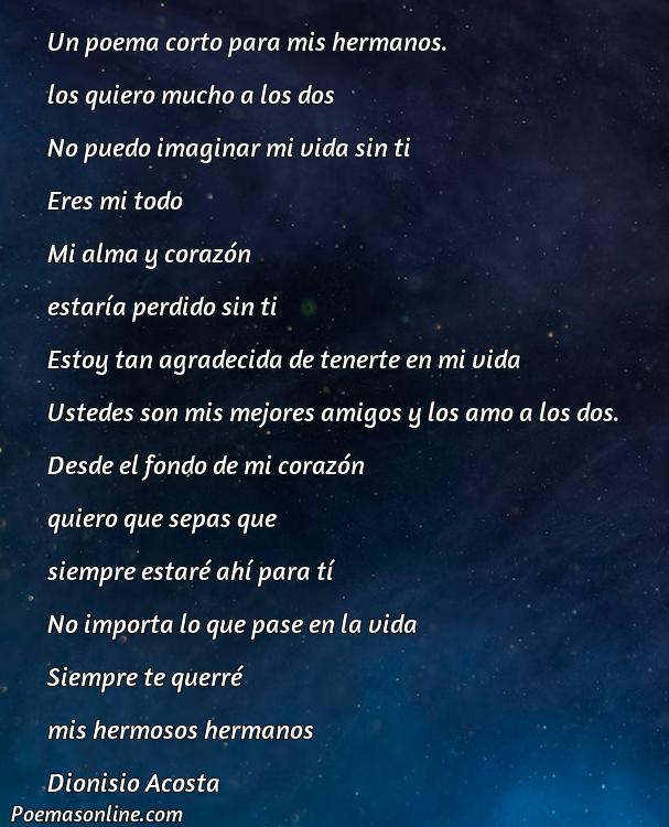 Cinco Poemas para Hermanos Cortos