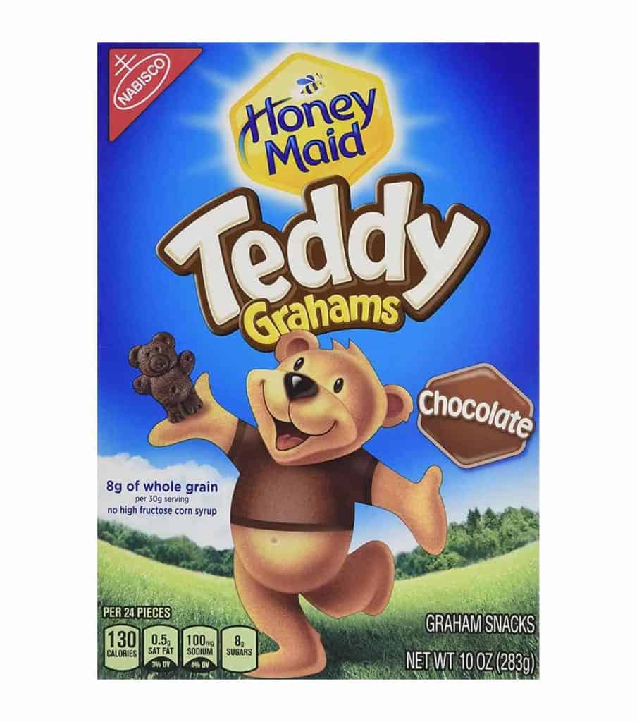 A box of Honey Maid Teddy Grahams - Low Point Chocolate