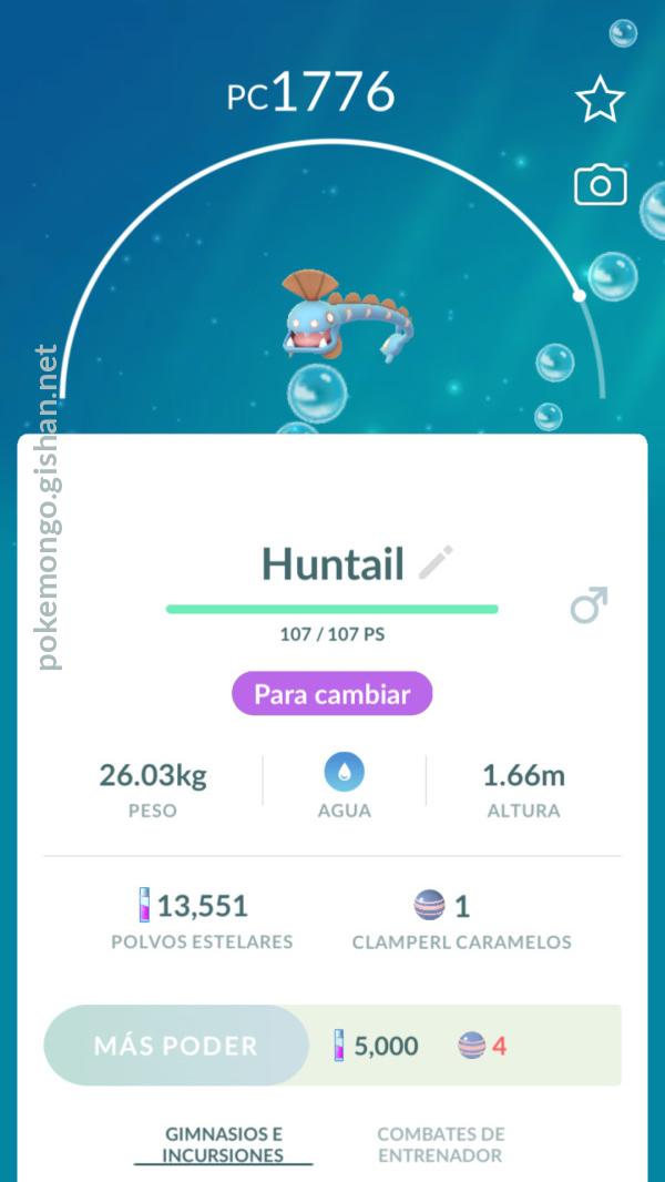 Huntail Pokemon Go