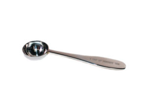 A metal scoop