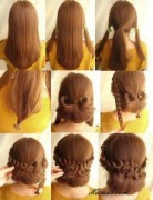 Low Braided Bun Updo Tutorials