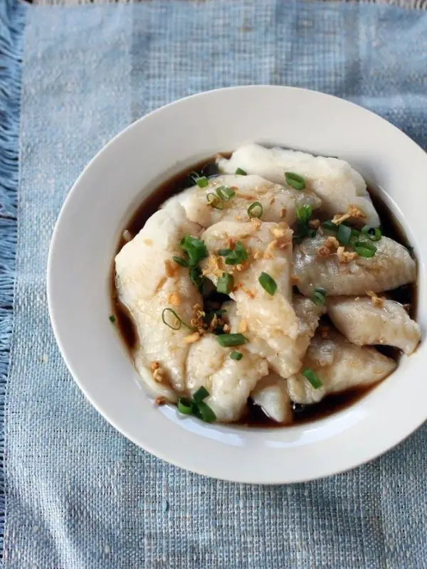 Steamed Cream Dory in Light Soy Sauce