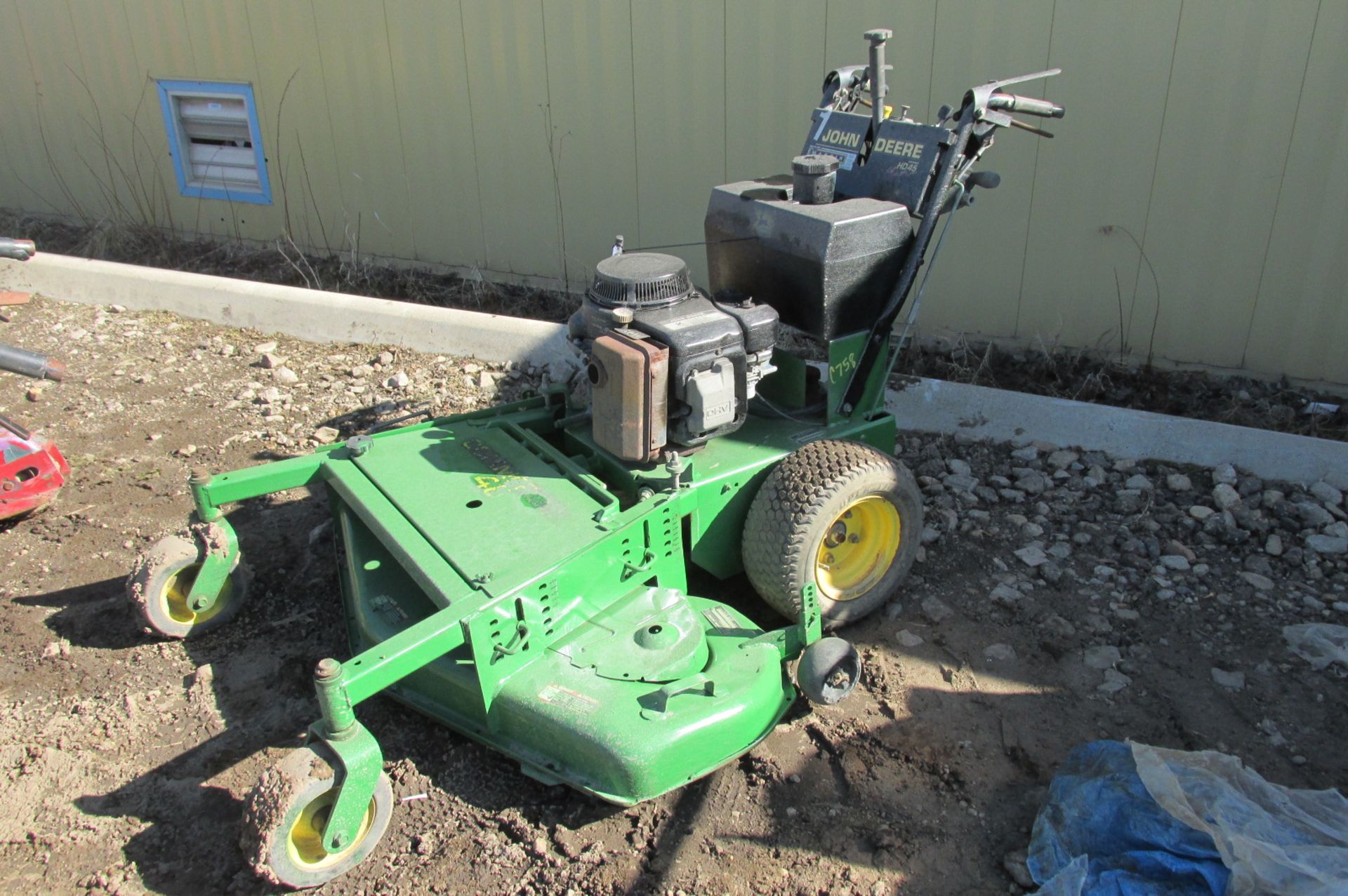 JOHN DEERE HD45 48" WALK BEHIND MOWER 14HP HYDROSTATIC SN:MOHD45X010644 HRS:2242