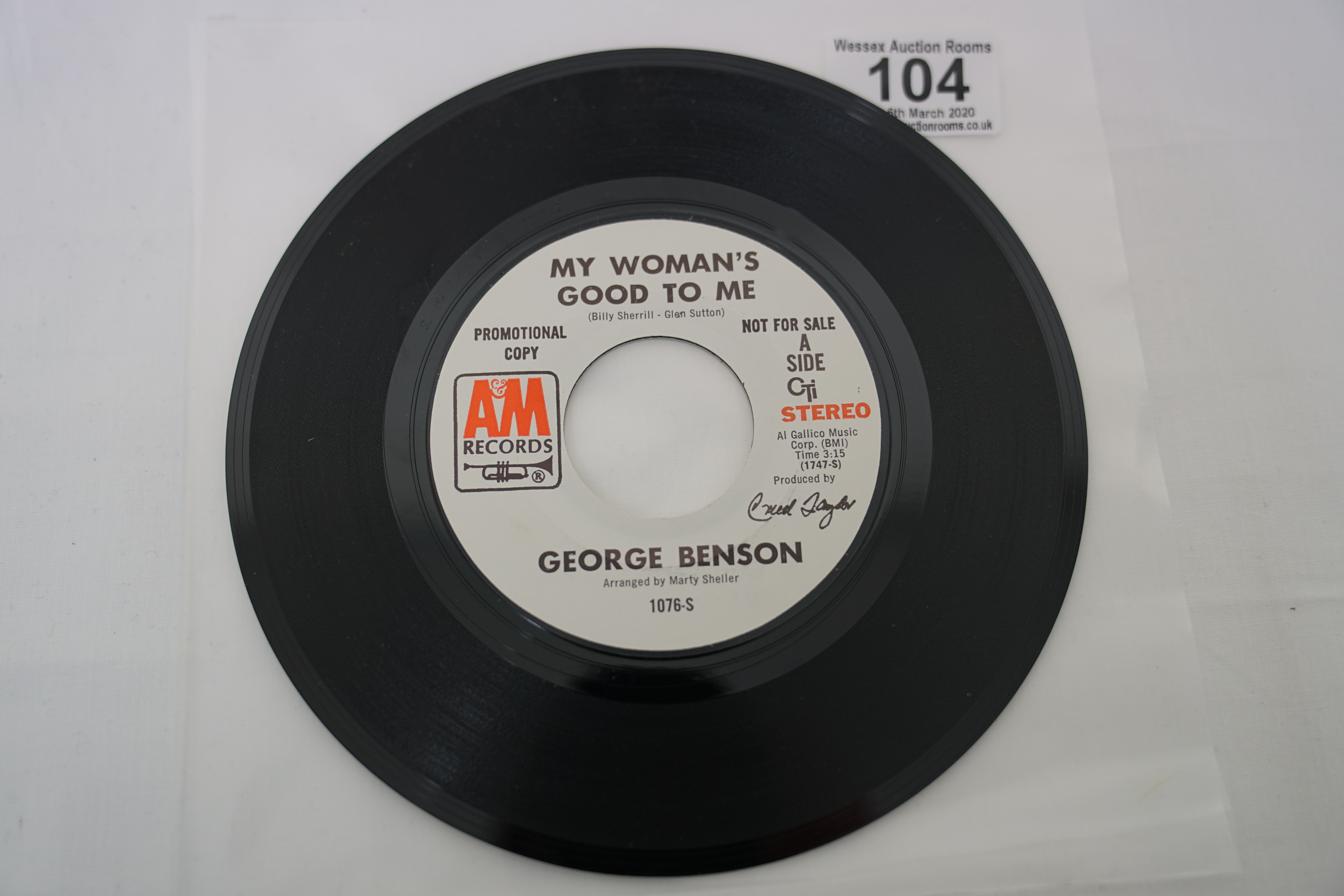 Vinyl - 3 Rare Northern Soul / Modern Soul original US 1st pressing singles on A&M Records. George - Image 7 of 12