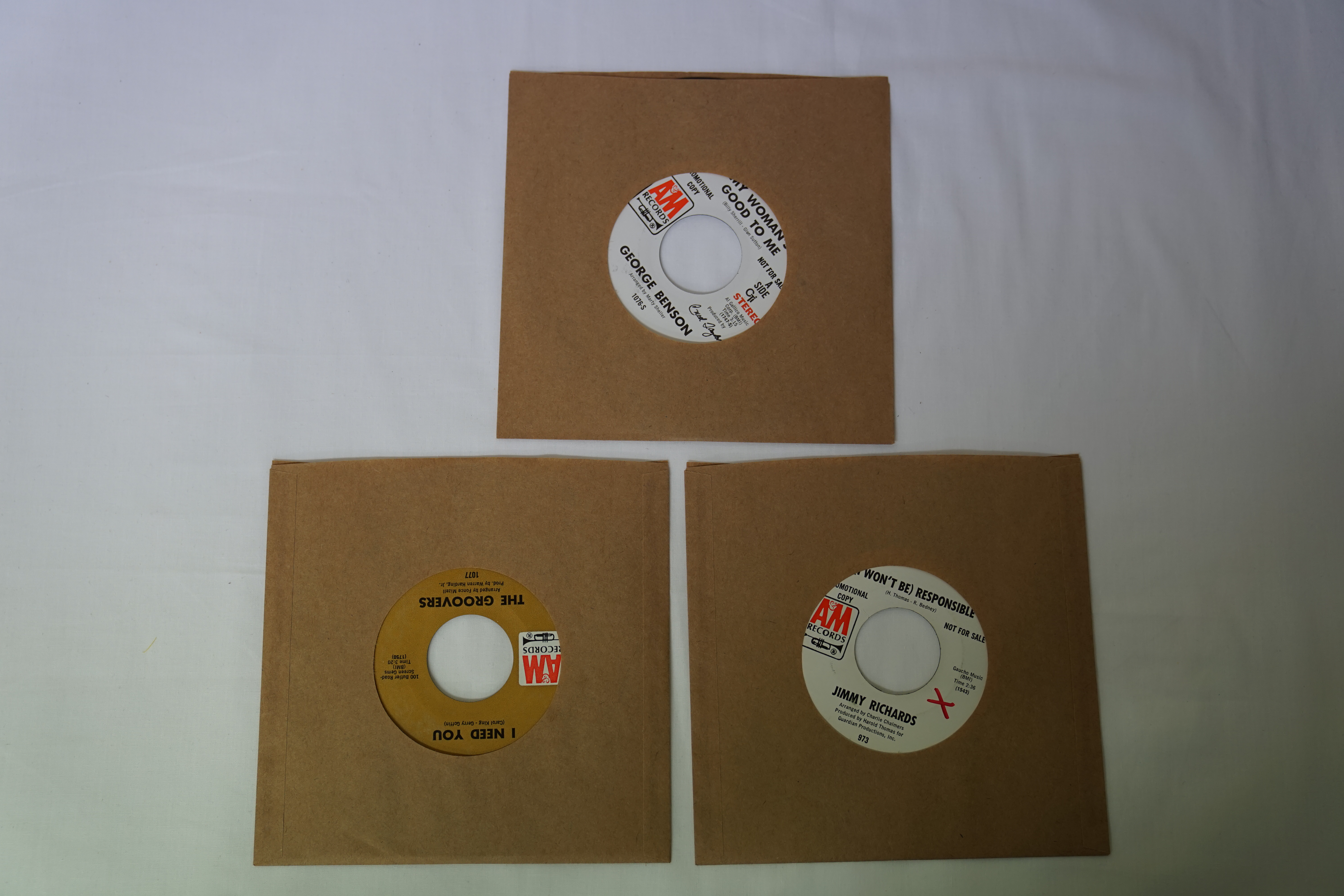 Vinyl - 3 Rare Northern Soul / Modern Soul original US 1st pressing singles on A&M Records. George