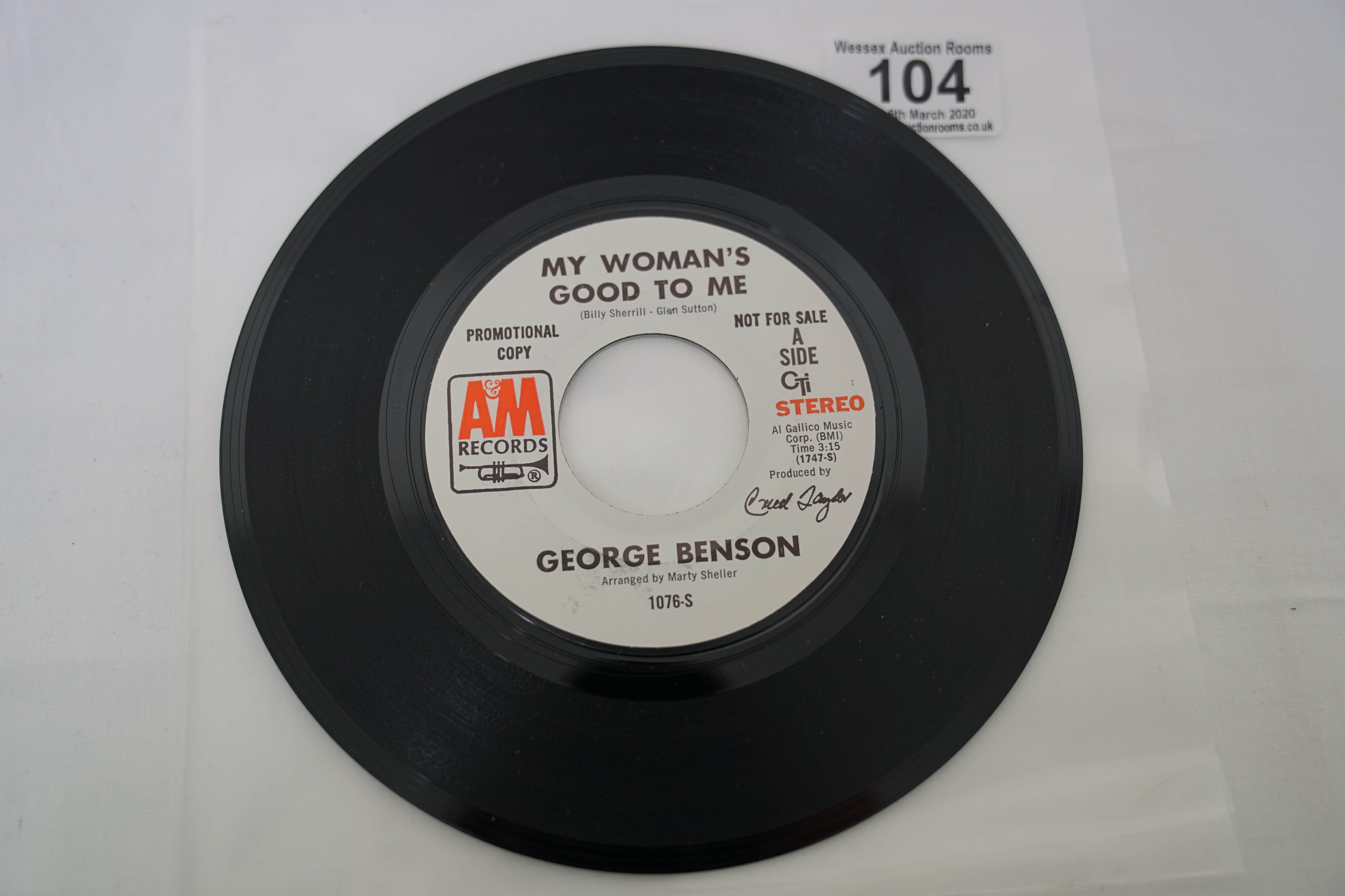 Vinyl - 3 Rare Northern Soul / Modern Soul original US 1st pressing singles on A&M Records. George - Image 6 of 12