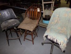 Group Of (7) Shop Chairs