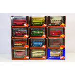 EFE - A boxed group of 12 boxed 1:76 scale diecast models buses and coaches.