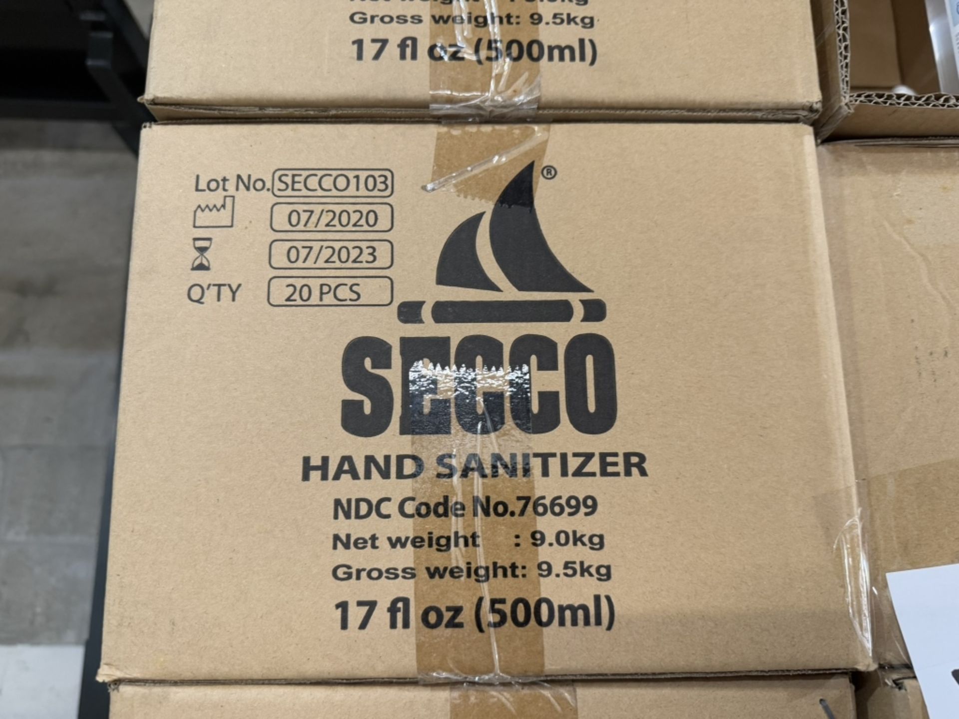 BOXES OF SECCO HAND SANITIZER - Image 2 of 3