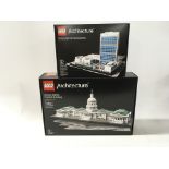 2x sealed boxed Lego Architecture sets includes #2